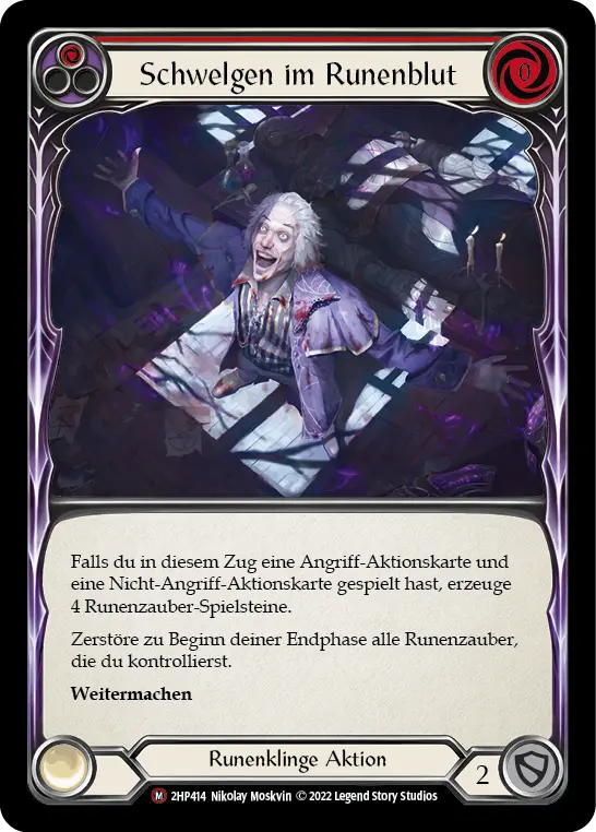 Card: Revel in Runeblood (red)