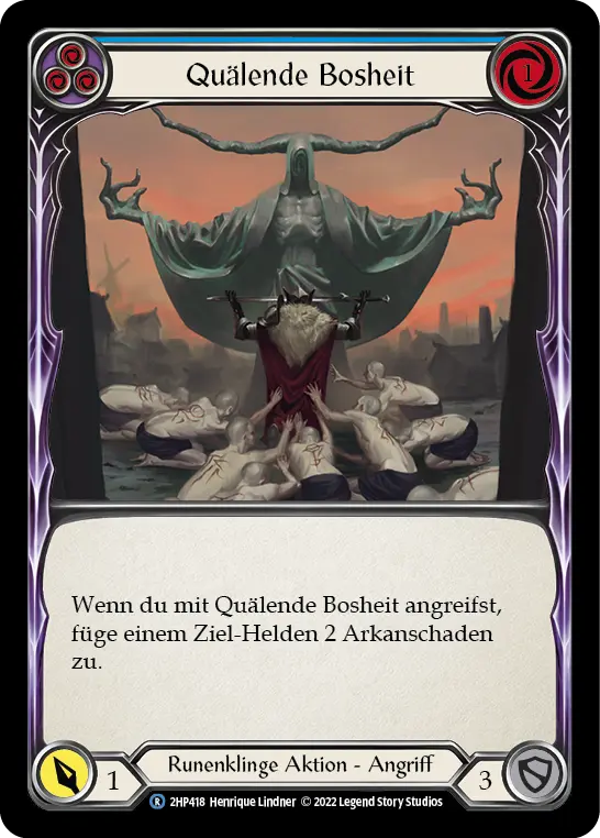 Card: Vexing Malice (blu)