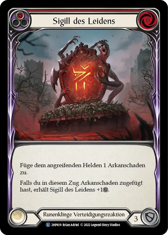 Card: Sigil of Suffering (red)