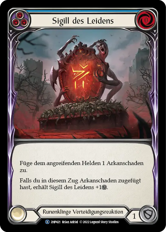 Card: Sigil of Suffering (blu)