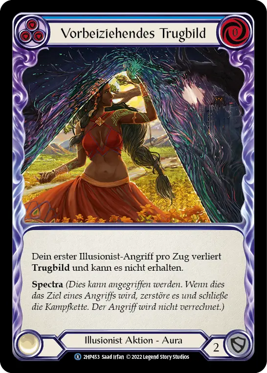 Card: Passing Mirage (blu)