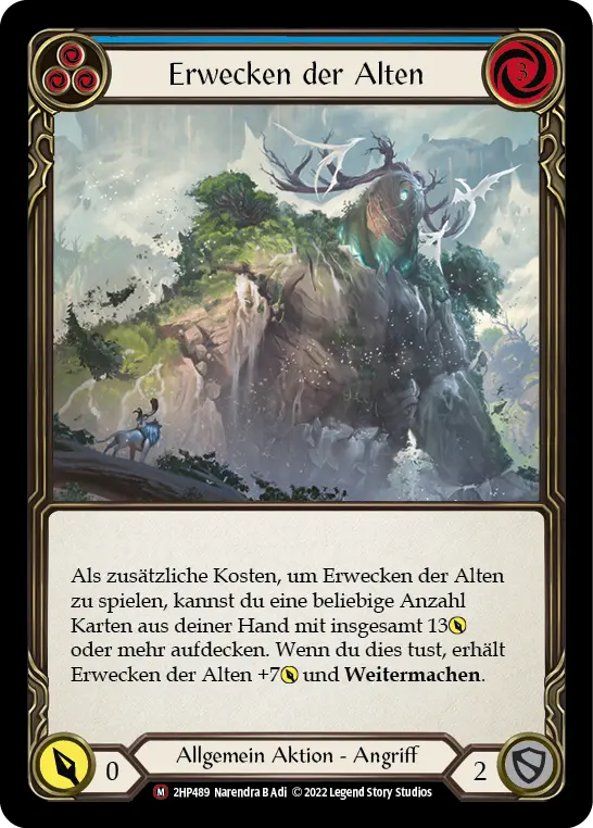 Card: Rouse the Ancients (blu)