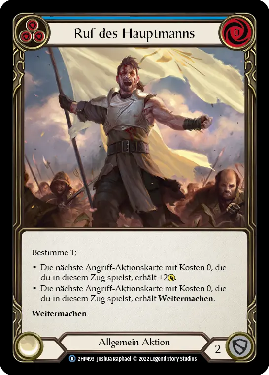 Card: Captain's Call (blu)