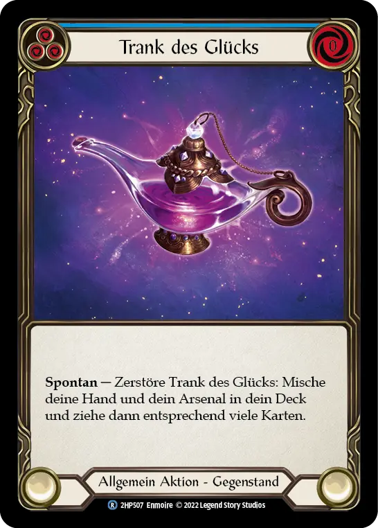 Card: Potion of Luck (blu)