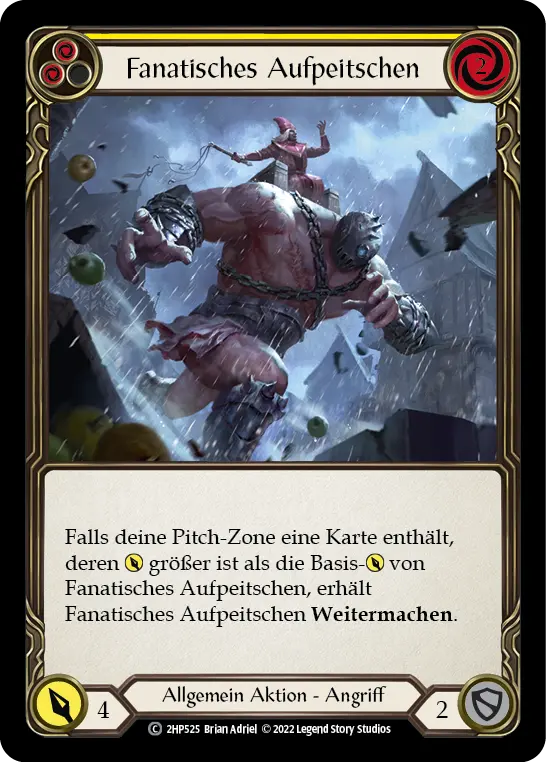 Card: Zealous Belting (yel)
