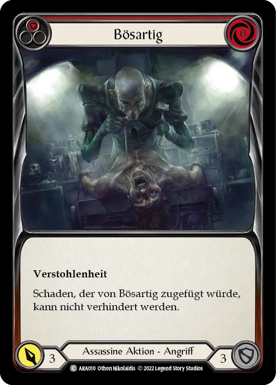 Card: Malign (red)