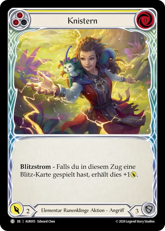 Card: Crackling (yel)