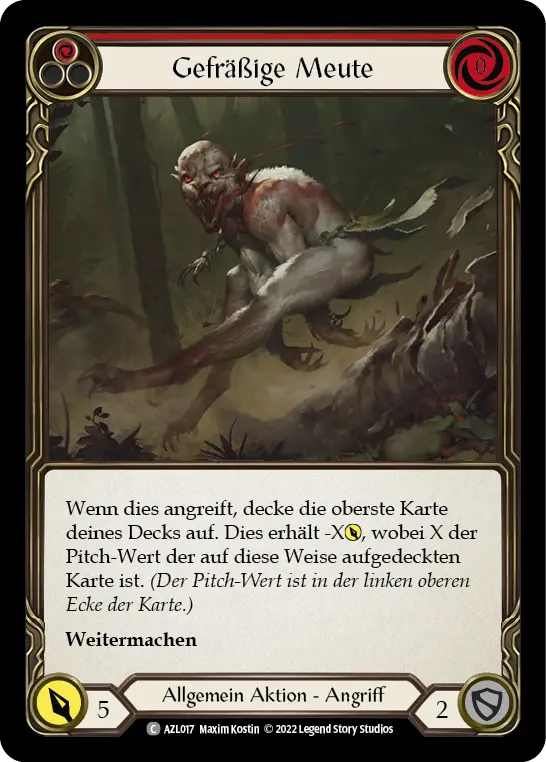 Card: Ravenous Rabble (red)