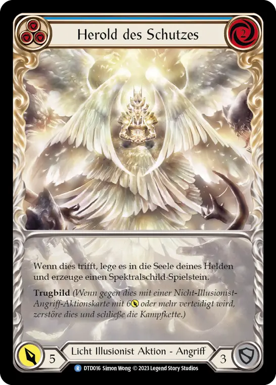Card: Herald of Protection (blu)