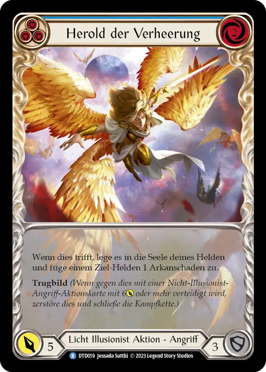 Card: Herald of Ravages (blu)