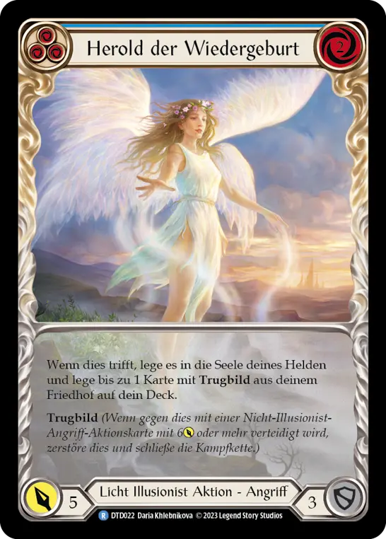 Card: Herald of Rebirth (blu)