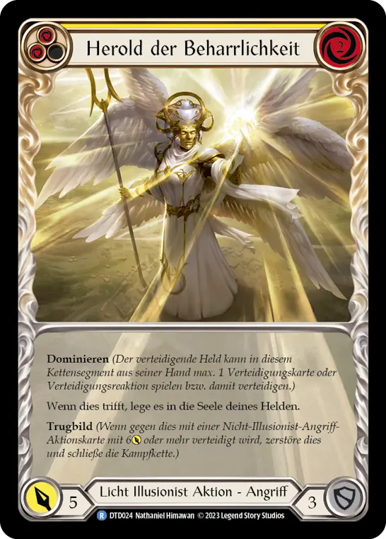 Card: Herald of Tenacity (yel)