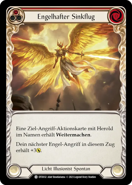 Card: Angelic Descent (red)