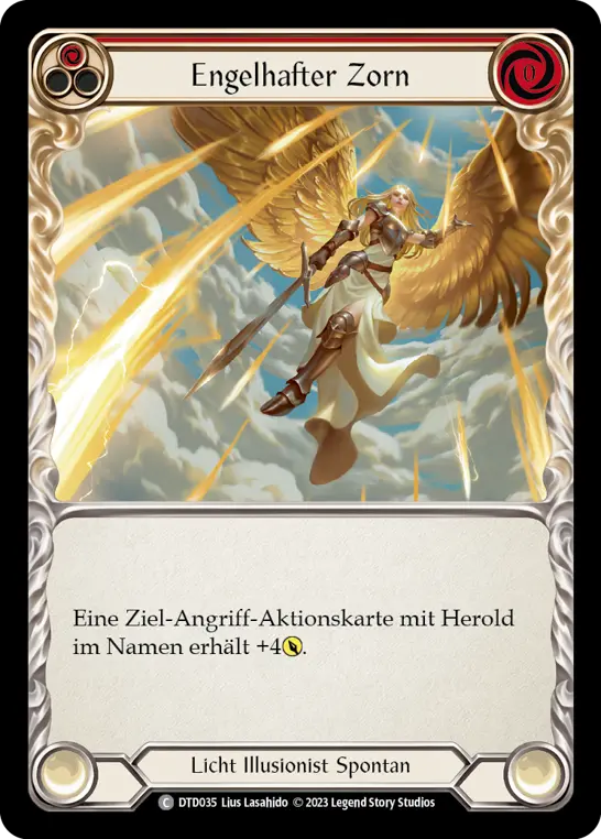 Card: Angelic Wrath (red)