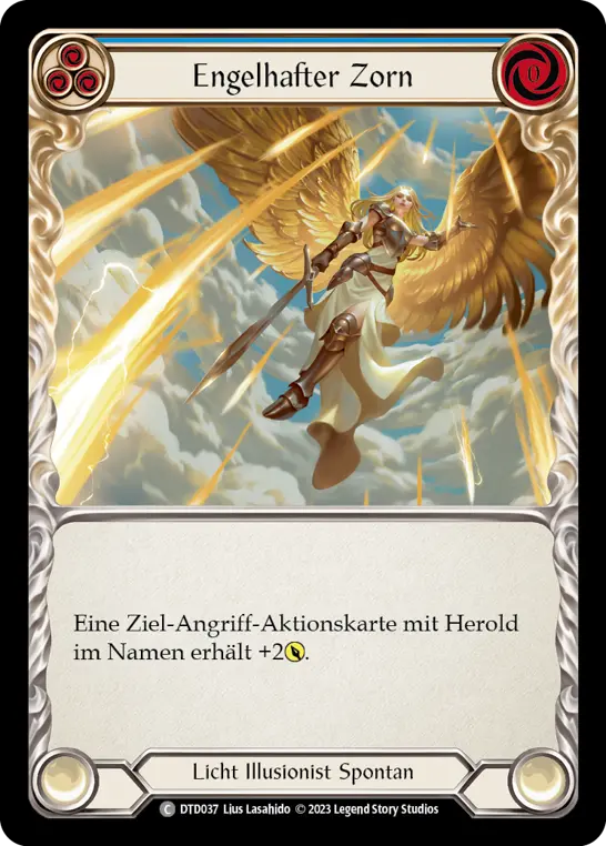 Card: Angelic Wrath (blu)
