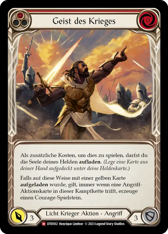 Card: Spirit of War (red)