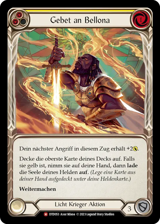 Card: Prayer of Bellona (yel)