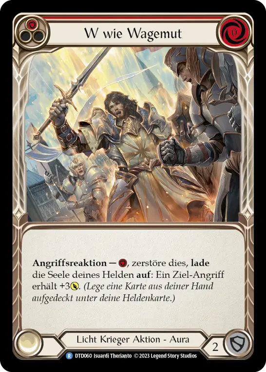 Card: V for Valor (red)
