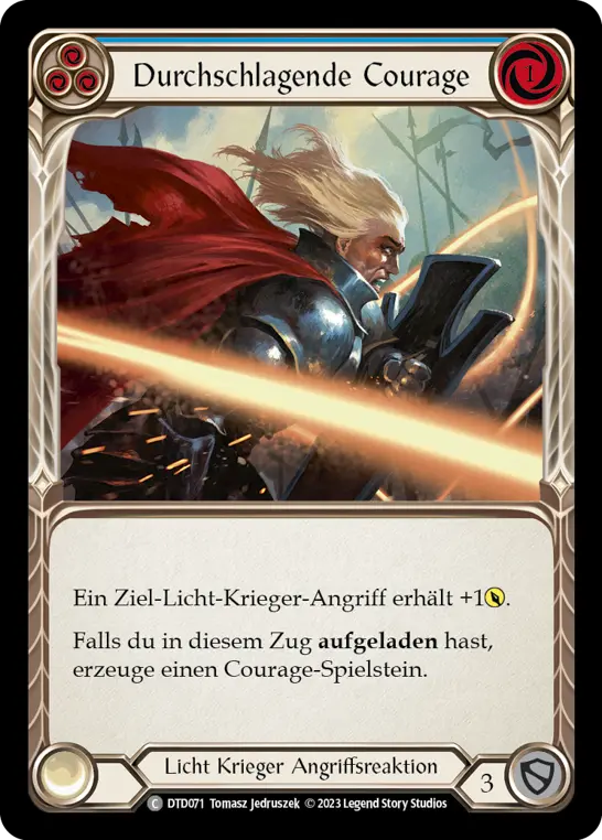 Card: Resounding Courage (blu)