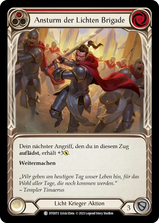 Card: Charge of the Light Brigade (red)