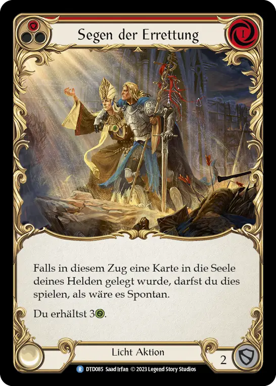 Card: Blessing of Salvation (red)