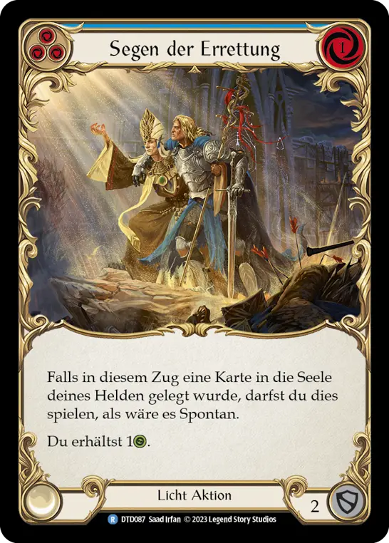 Card: Blessing of Salvation (blu)