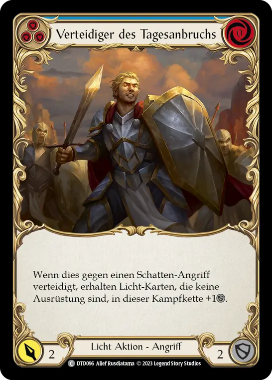 Card: Defender of Daybreak (blu)