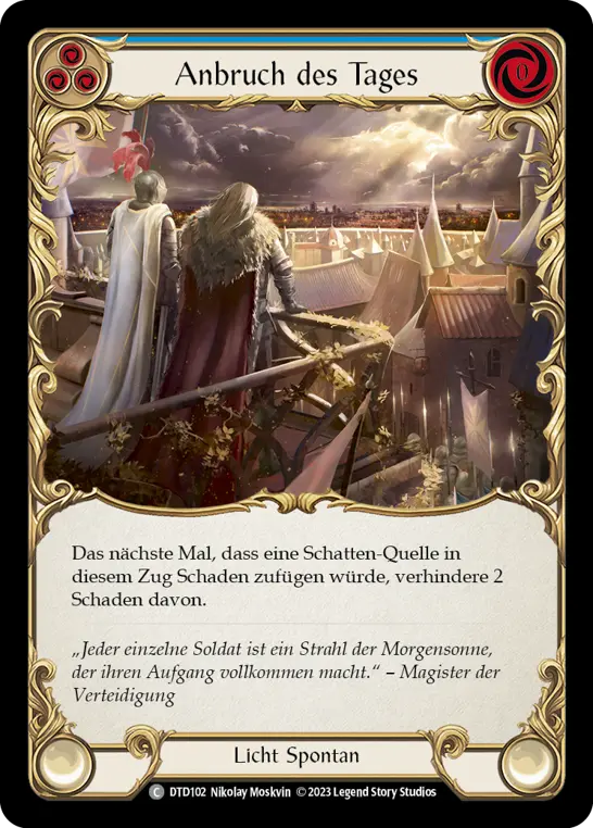 Card: Break of Dawn (blu)