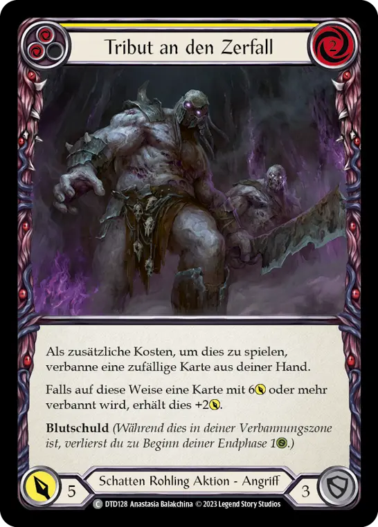 Card: Tribute to Demolition (yel)