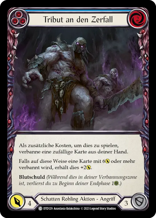 Card: Tribute to Demolition (blu)