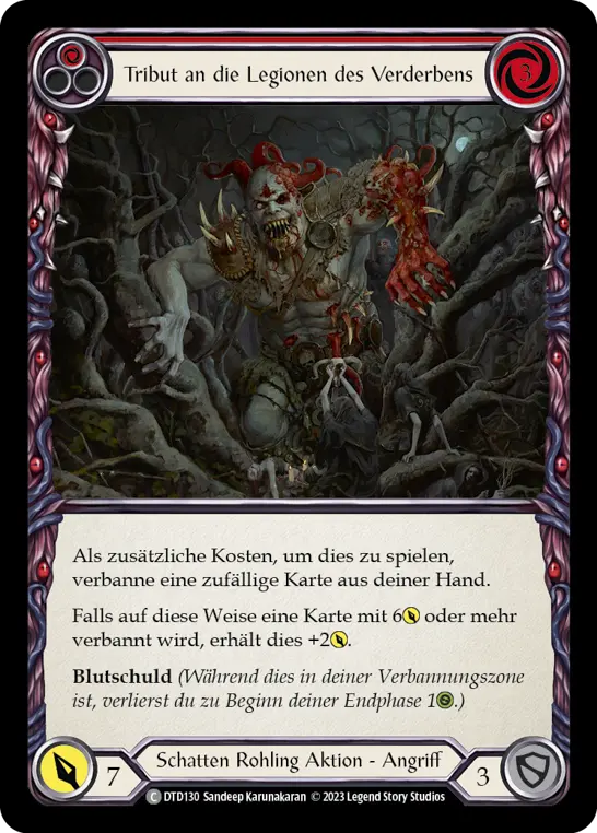 Card: Tribute to the Legions of Doom (red)