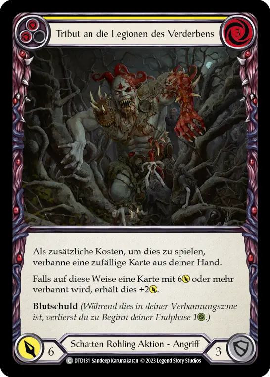 Card: Tribute to the Legions of Doom (yel)