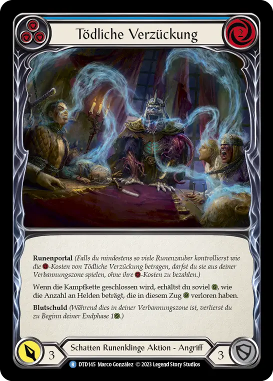 Card: Deathly Delight (blu)