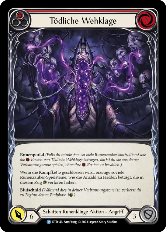 Card: Deathly Wail (red)