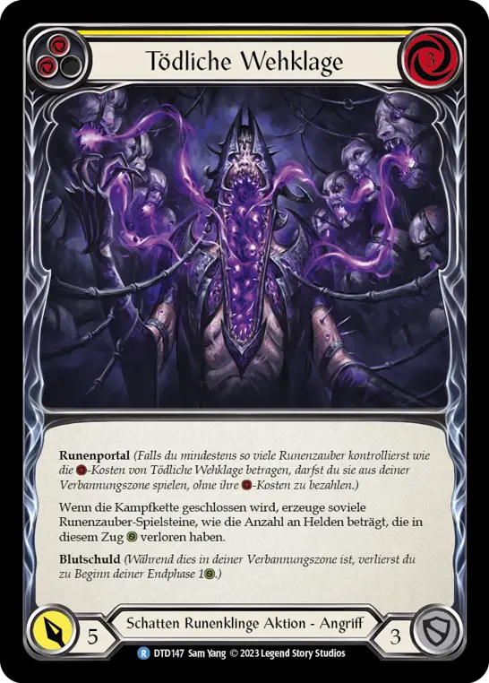 Card: Deathly Wail (yel)
