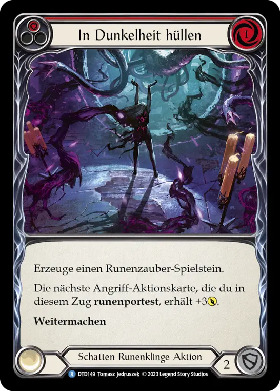 Card: Envelop in Darkness (red)