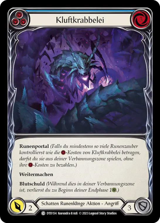 Card: Rift Skitter (blu)