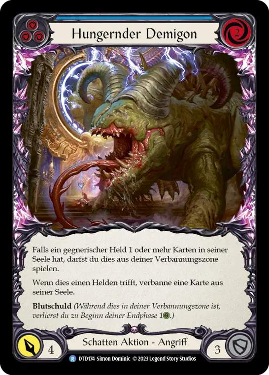 Card: Hungering Demigon (blu)