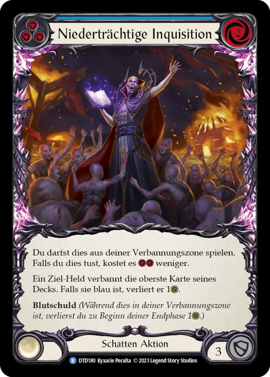 Card: Vile Inquisition (blu)