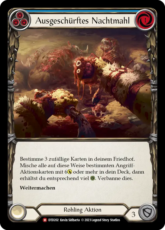 Card: Dig Up Dinner (blu)