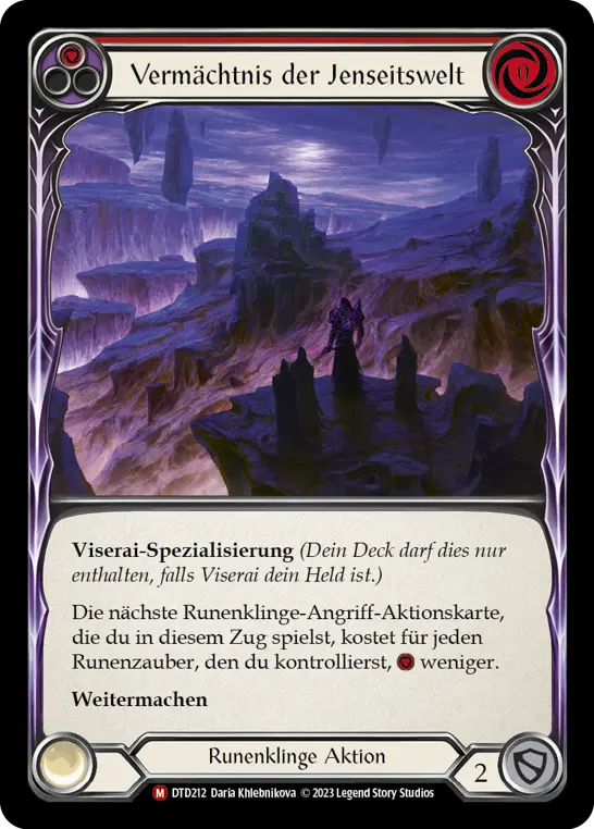 Card: Bequest the Vast Beyond (red)