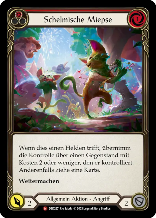 Card: Mischievous Meeps (red)