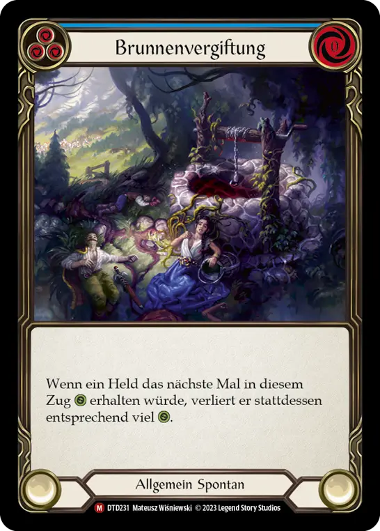 Card: Poison the Well (blu)