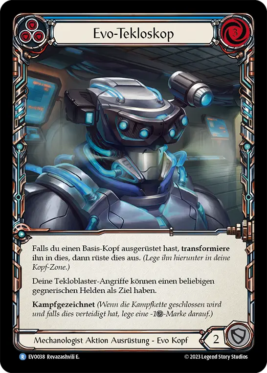 Card: Evo Tekloscope (blu)