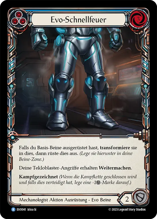 Card: Evo Rapid Fire (blu)
