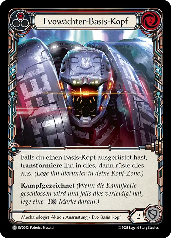 Card: Evo Sentry Base Head (red)