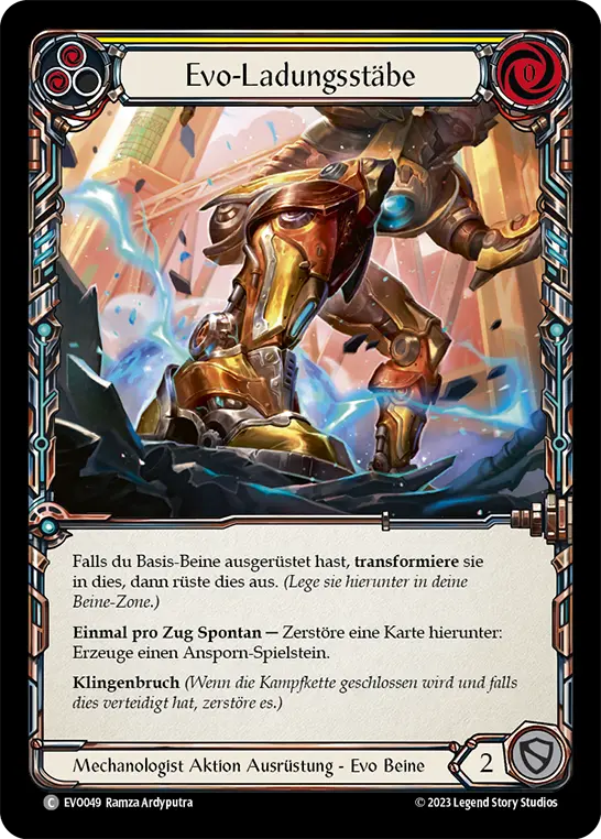 Card: Evo Charging Rods (yel)