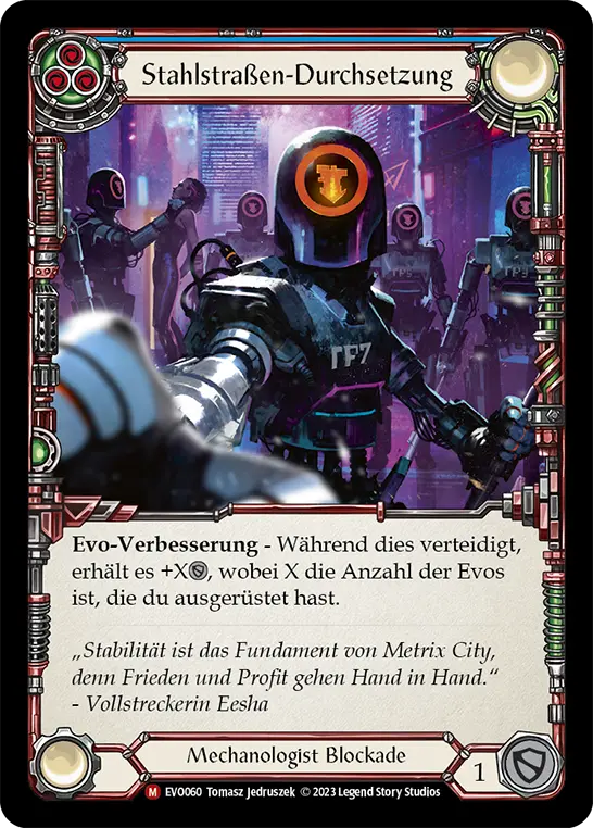 Card: Steel Street Enforcement (blu)