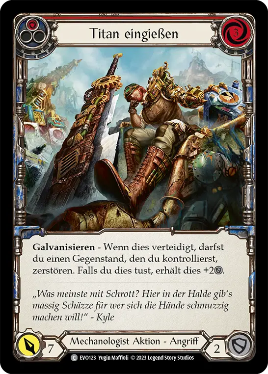 Card: Infuse Titanium (red)