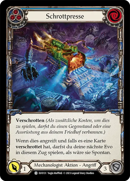 Card: Scrap Compactor (blu)